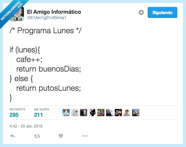 lunes,programación,informático,café