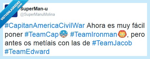 civil war,capitán américa,crepúsculo,edward,jacob,iron man,team