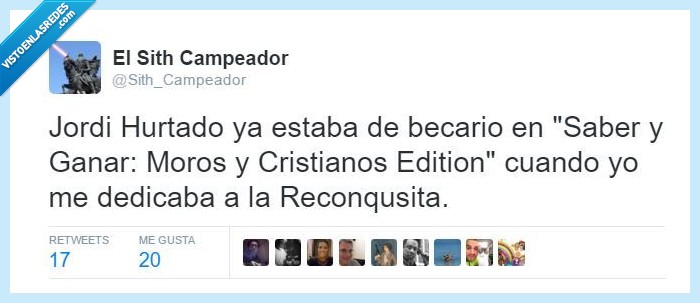 jordi hurtado,saber y ganar,baja,universo,inmortal,años,moros y cristianos