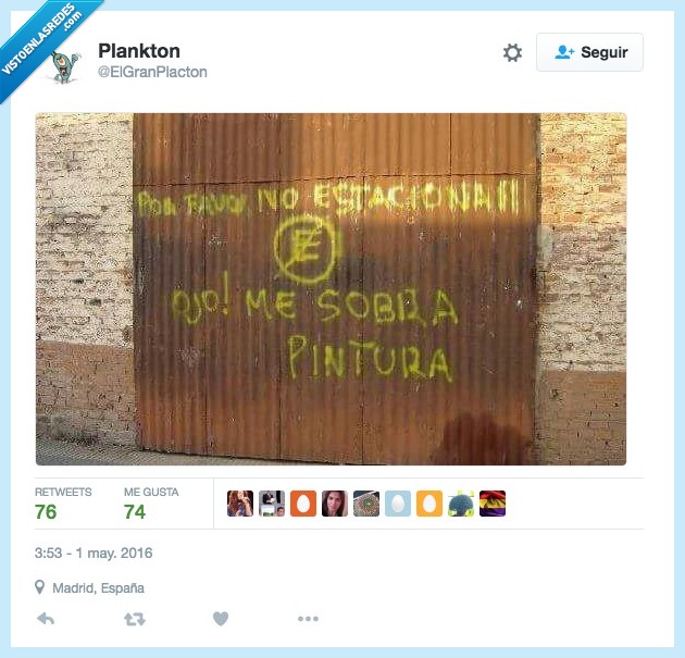 amenaza,parking,no estacionar,sobra,pintura,vado,pagar,pintar,coche