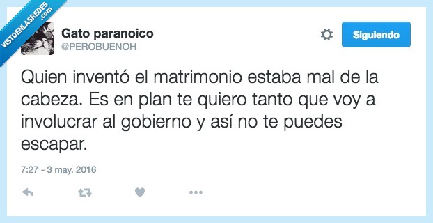 quien,invento,inventar,matrimonio,mal,cabeza,involucrar,gobierno