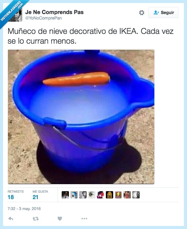 muñeco,decorativo,IKEA,curar,menos,cubo,agua,zanahora,hielo,derretido,nieve,montar