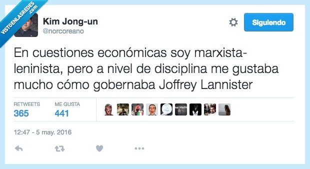 economica,economía,marxista,leninista,norcoreano,Kim Jong-un,Joffrey Lannister
