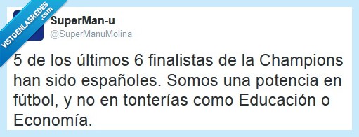 fútbol,champions,finalista,equipos,españa,potencia,educación,economía