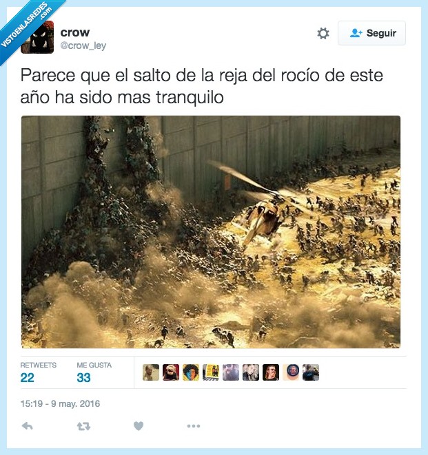 parece,ser,salto,reja,rocio,año,tranquilo,zombies,guerra mundial z
