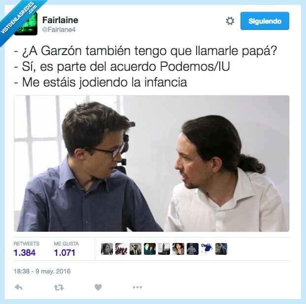 Iñigo,Errejón,Pablo Iglesias,Alberto Garzón,Podemos,Izquierda Unida,pacto,papa,infancia