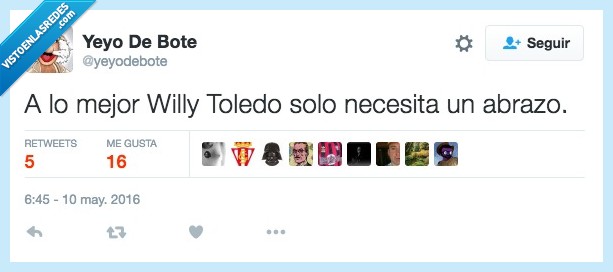 mejor,Willy Toledo,abrazo