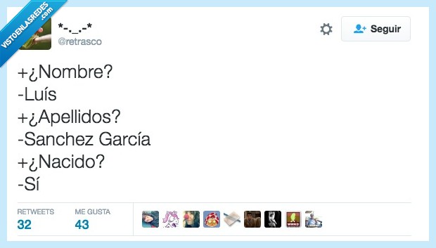 nombre,luis,apellido,Sanchez García,nacido,fecha,nacimiento,si