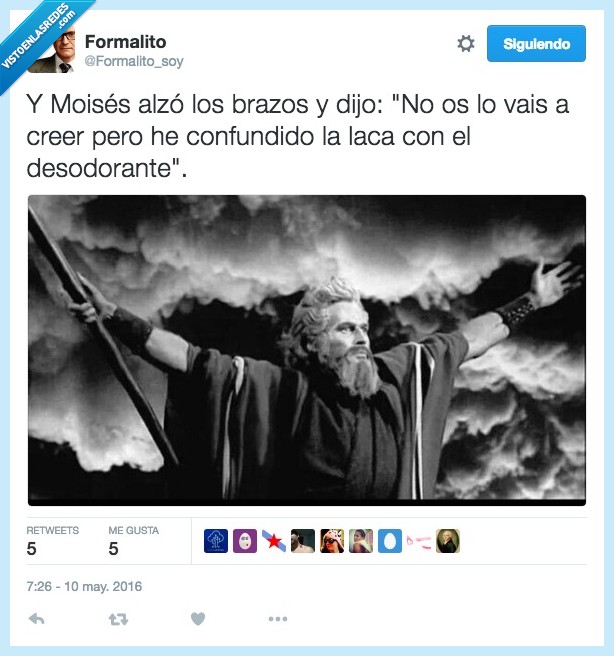 confundir,laca,desodorante,moises,brazos,alzó,bajar