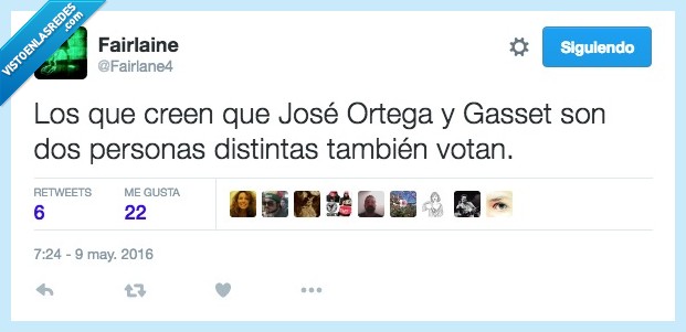 Ortega y Gasset,dos,personas,tambien,votan,votar