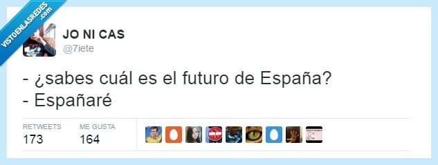 futuro,NO FUTURE,españa,españaré,verbo