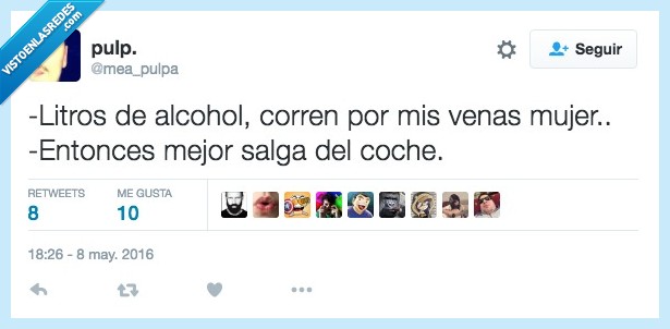 litros,alcohol,venas,mujer,cancion,salga,salir,coche,policia,control,alcoholemia