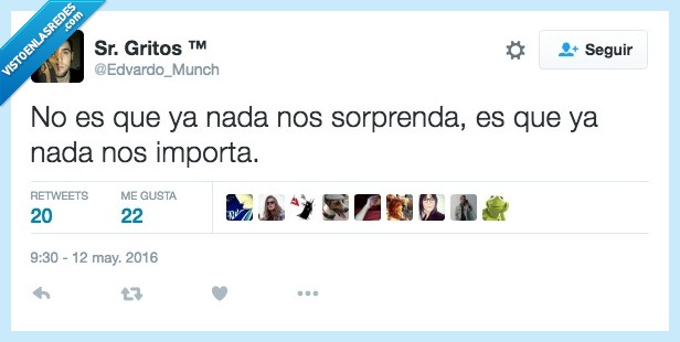 sorprender,sorprenda,importa,importar