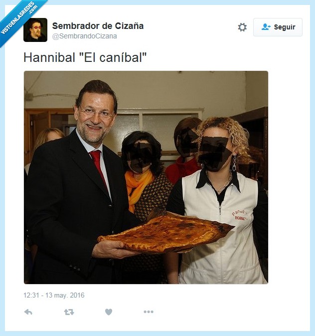 rajoy,famosos,política,comida,elecciones,empanado,empanada,canibal
