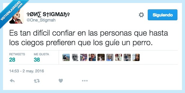 dificil,confiar,persona,ciego,prefiere,guie,guiar,perro