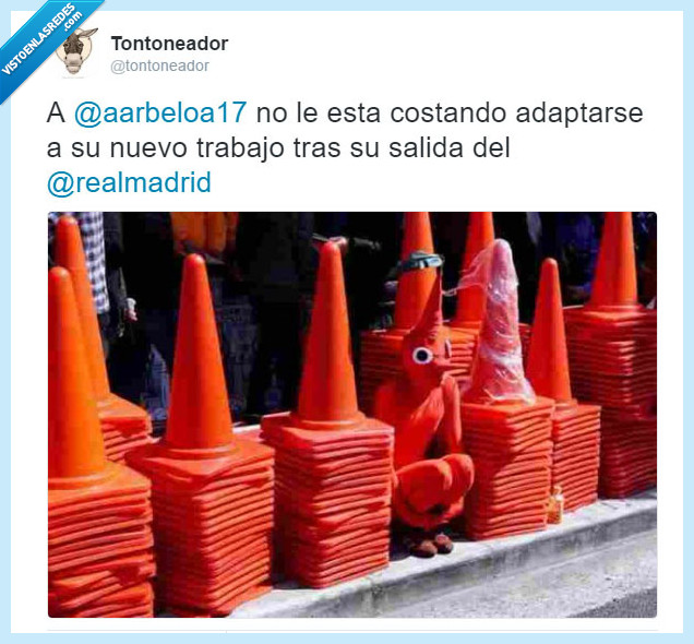 Arbeloa,twiter,humor,cono,real madrid,futbol
