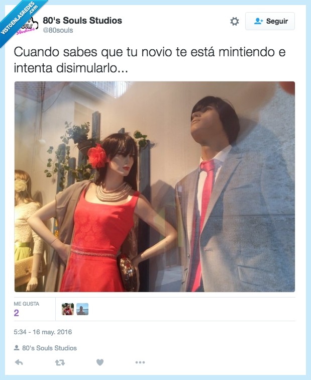 novio,mintiendo,mentir,maniqui,novia,mirar,disimular