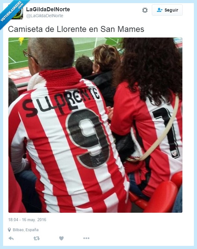 Twitter,camiseta,Llorente,Suplente,Sevilla,Athletic,Bilbao,Vascos
