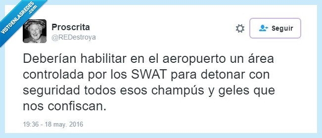 SWAT,aeropueto,seguridad,champú,detonar,seguro,geles,confiscar