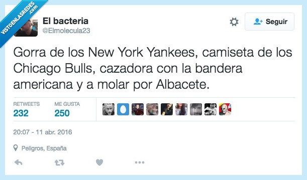 gorra,new york yankees,camiseta,chicago bulls,cazadora,bandera,americana,america,Estados Unidos,molar,albacete