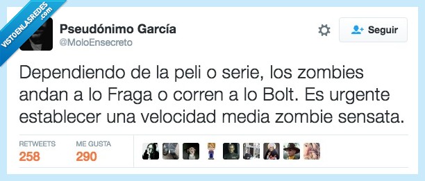 dependiendo,depender,peli,serie,zombies,Fraga,correr,bolt,urgente,velocidad,media,zombie,infectados