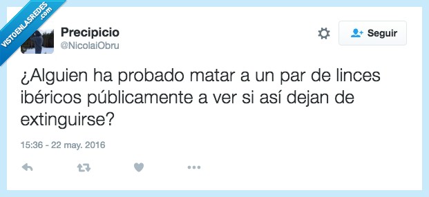 probado,probar,matar,publicamente,toro,lince extinguir,extinción,extinguirían