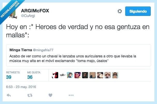 heroe,auriculares,tirar,usalos,chaval,musica,alta