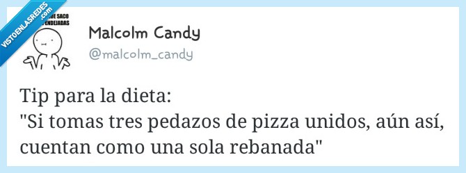 tip,dieta,tomar,tres,pedazos,pizza,unido,unica,rebanada,pieza