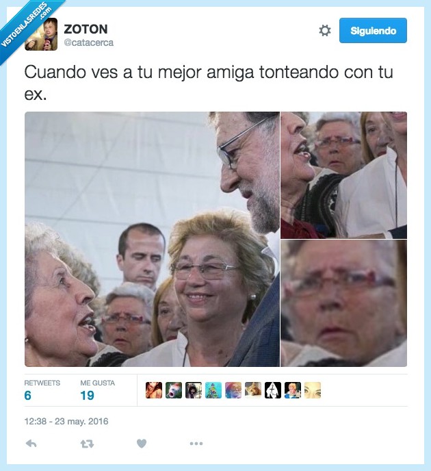 señora,mujer,amiga,mejor,ex,novio,rajoy,tonteando,mirada