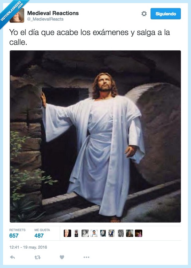 acabar,examen,salir,calle,estudiar,Jesus,Yisus