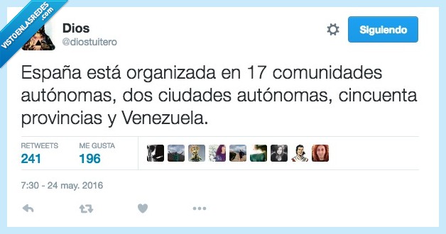 España,organizada,17,comunidades autonomas,ciudades,autonomas,cincuenta,provincias,Venezuela