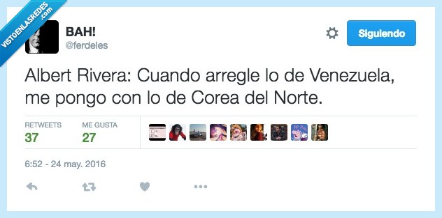 arreglar,Venezuela,Corea del Norte,Albert Rivera
