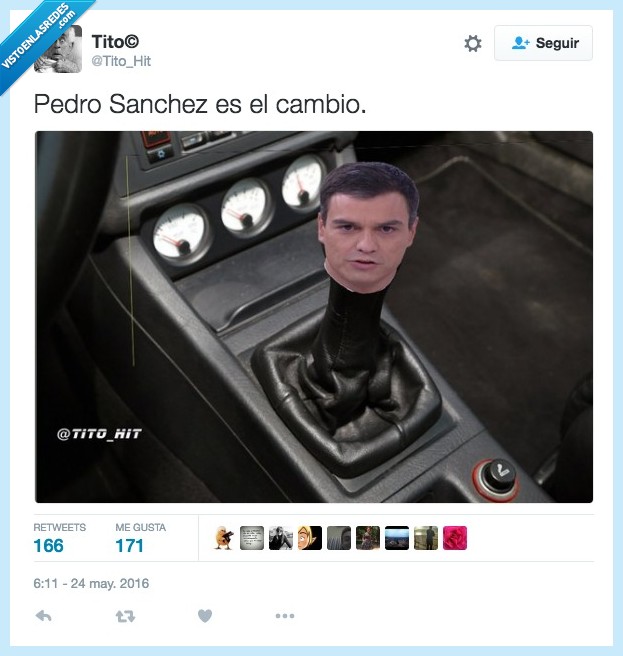 pedro,sanchez,cambio,literal,marchas,coche