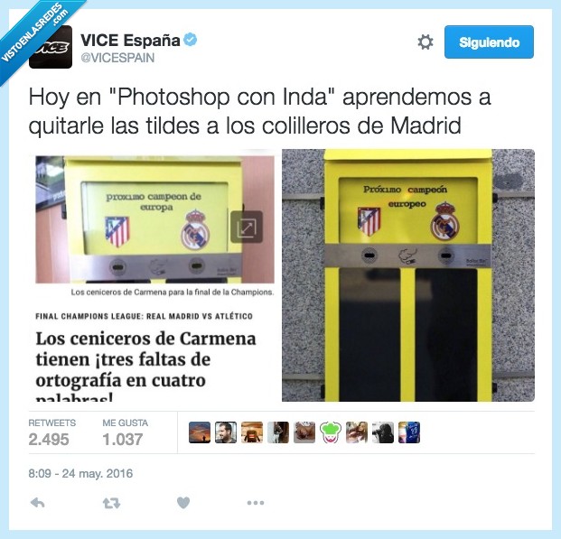 Inda,falta,ortografía,madrid,campeon,carmena,palabra,photoshop