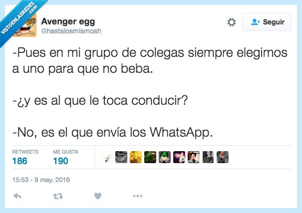 grupo,colegas,siempre,beber,conducir,enviar,whatsapps,sereno