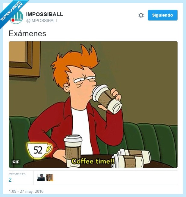 universidad,examenes,universitario,beber,café,fry,futurama