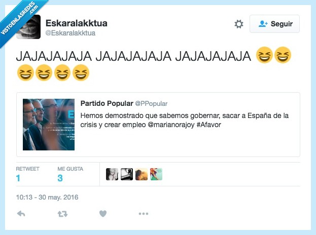 Rajoy,crear,empleo,demostrado,PP,partido popular,gobernar,España,salir,Crisis