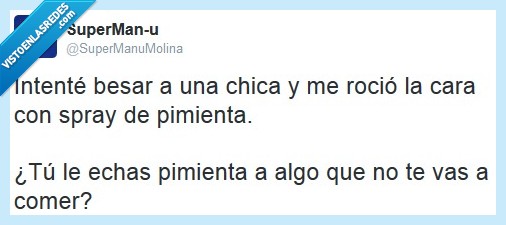 spray,pimienta,comer,chica,besar