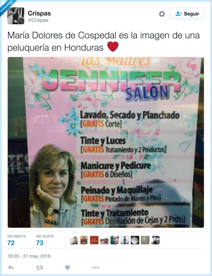 peluquería,cospedal