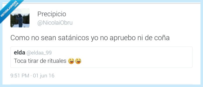 sat&aacute;n,aprobar,rituales