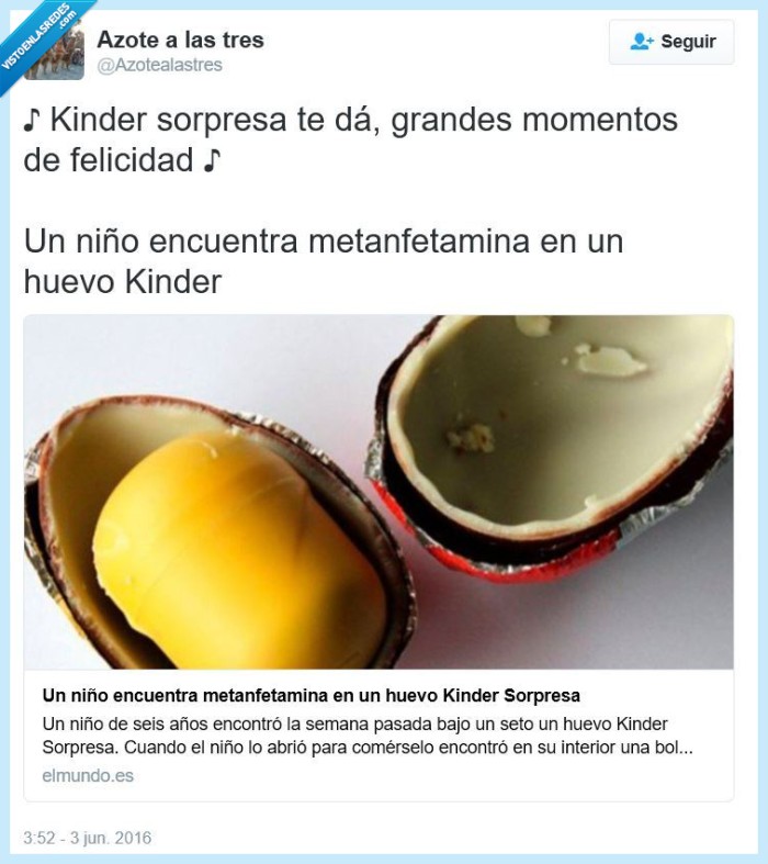 kinder,sorpresa,metanfetamina,huevos