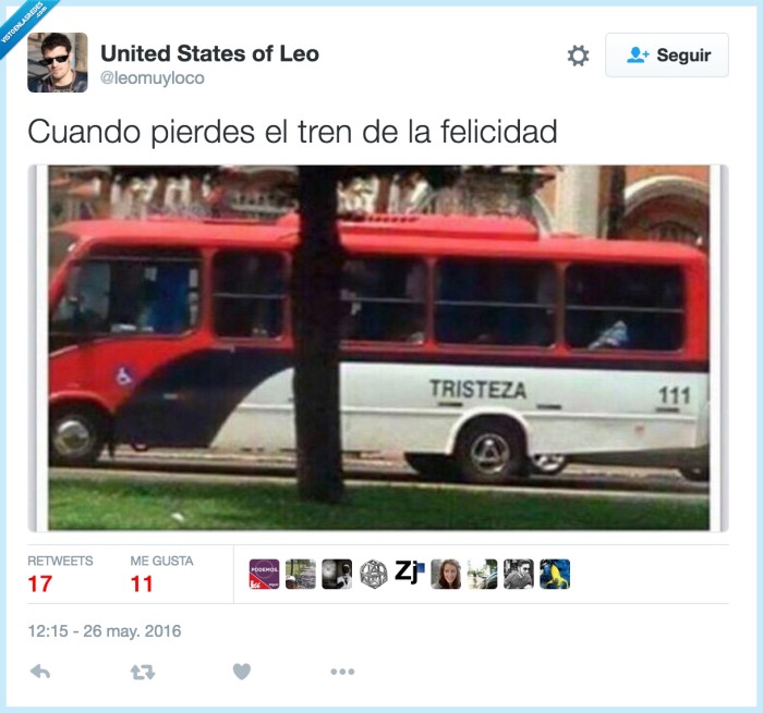 tren,felicidad,tristeza,autobús