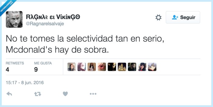 mcdonalds,exámenes,selectividad,suspender