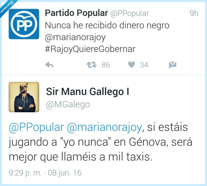 génova,taxis,yo nunca,negro