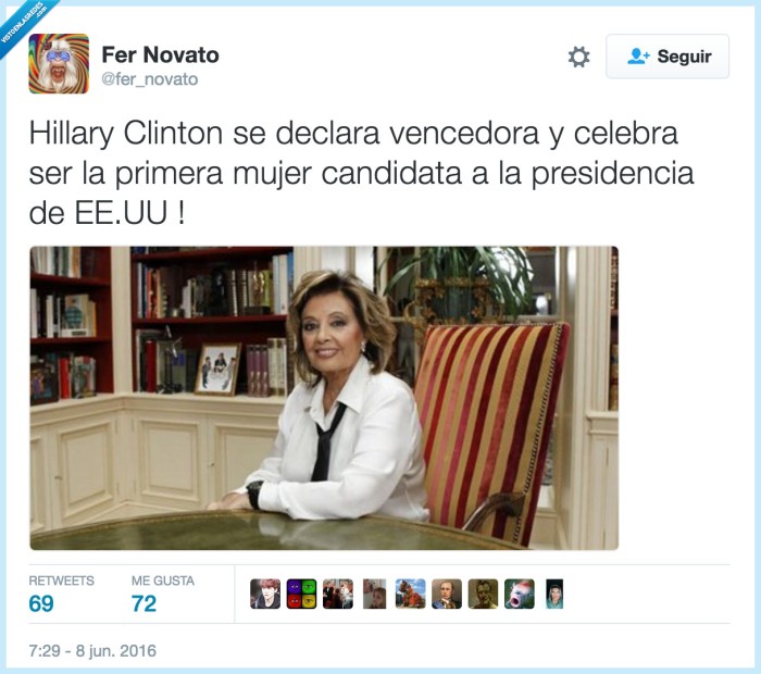hillary clinton,maría teresa campos