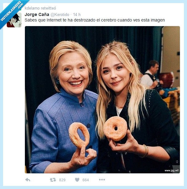 donuts,Hillary Clinton,Chloe Grace,hay que agrandar ese agujero