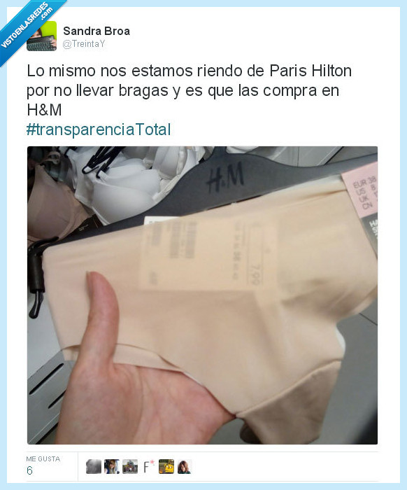 bragas,hym,transparentes,paris hilton