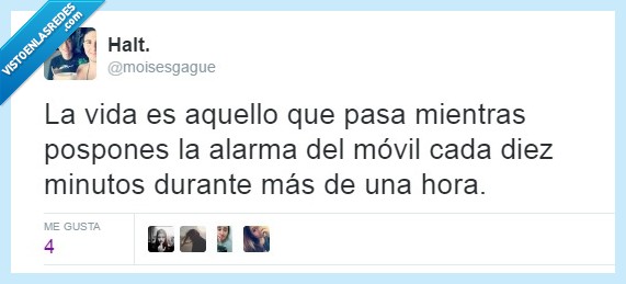 tiempo,alarma,vida,sueño,dormir,posponer