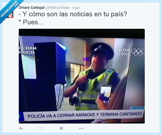policia,solo en Perú,karaoke,cantar