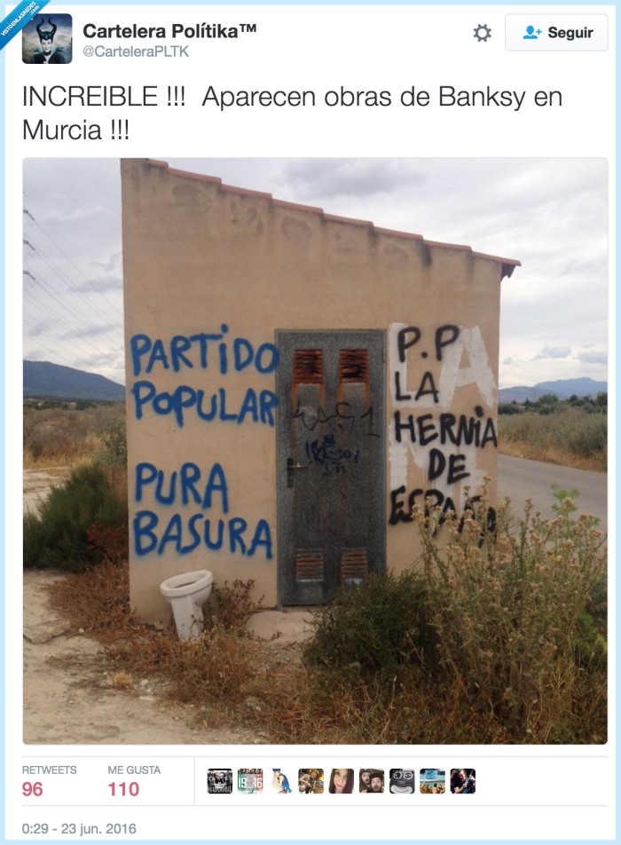 445903 - Bansky anda suelto en Murcia, por @CarteleraPLTK